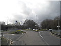 Roundabout on Three Arch Road, White Bushes