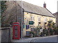 Beaminster: phone box on Prout Hill