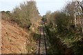 SK6770 : Disused railway line by Graham Hogg