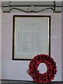 TM3252 : Roll of Honour at Rendlesham church by Adrian S Pye