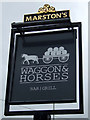 SD6407 : Sign for the Waggon & Horses by JThomas