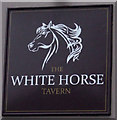 Sign on the White Horse Tavern, Westhoughton