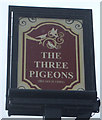 Sign for the Three Pigeons