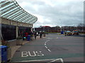 Bus stop at Gyle Centre, near Edinburgh