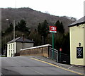 Llwynypia railway station name sign