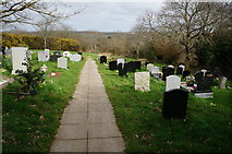 SW7750 : Gravestones  in Callestick Cemetery by Ian S