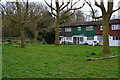 Houses and woodland at the northern corner of New Addington