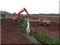 SX9291 : Excavation work on Exeter flood relief channel by David Smith