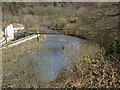 Footbridge  across the Rhondda River in Trehafod