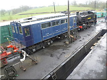TQ8632 : Part of the engineering area at Rolvenden station by Marathon
