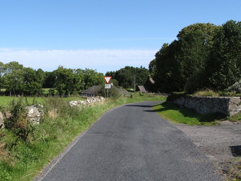 Ballyculter Road approaching its... © Eric Jones cc-by-sa/2.0 ...