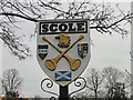 Scole village sign (detail)