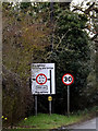 Roadsign on the B1113 Broad Road