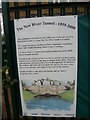 Poster in exhibition about Bowes Park Tunnel