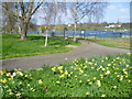 Danson Park lake from the Danson Road entrance