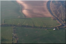 TF3185 : Ridge and furrow fields by Halfpenny Lane, Hallington by Chris