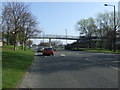 Footbridge over West Denton Way