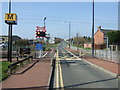 Level crossing near Callerton Parkway Metro Station