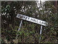TM0567 : Turkey Hall Lane sign by Geographer