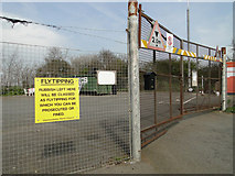 TM2136 : Don't leave your rubbish at the recycling centre by Adrian S Pye