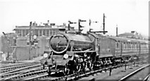 TQ3884 : Up 'East Anglian' passing Stratford, 1948 by Ben Brooksbank