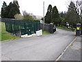 Gas installation near the entrance to  Penrhys Cemetery