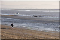 ST3049 : Burnham-on-Sea : Sandy Beach by Lewis Clarke