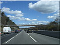 M3 eastbound, footbridge