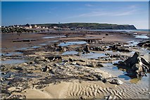 SN6090 : Stumps, pools and a broad view south, Borth sunken forest by Chris Denny