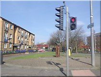 NS4969 : Junction of Glasgow Road (A814) with Argyll Road by Stanley Howe
