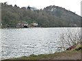 Boat house at the end of a jetty, Rudyard Lake