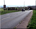 Gradient sign on the descent from Cinderford to Littledean