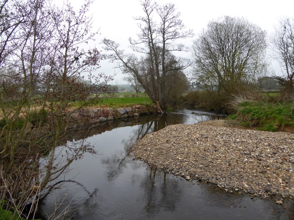 Reinforcing the bank of the River Coly © David Smith cc-by-sa/2.0 ...