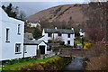 Beck and cottages in Braithwaite