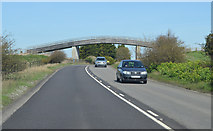 TQ4305 : Footbridge over A26 by J.Hannan-Briggs
