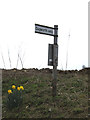 TM0361 : Roadsign on Fishponds Way by Geographer