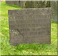 Belvoir Angel headstone, Upper Broughton Churchyard