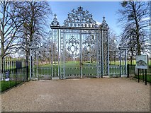 TQ1668 : Gate from Hampton Court East Front Garden into Home Park by David Dixon