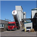 Delivery taking place at the Kingsmill bakery in Cardiff