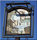 NU1705 : Sign for the Cook & Barker Inn, Newton on the Moor by JThomas