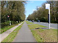 Bus stop along the A429 Kenilworth Road