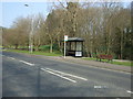 Bus stop and shelter on the A197