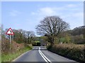 Bend in the A379 east of Dunstone