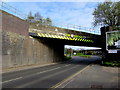 South side of a railway bridge at the northern edge of Coventry