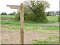 Looking across Penton Lane from footpath