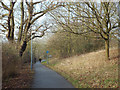 Shared path by Gallows Hill near Warwick