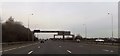 Gantries on M6 near Woolston Moss