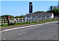 Postbox and bench alongside Kings Road, Llandybie