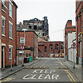 Osborne Street and the remains of the former Player