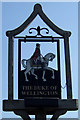 Sign for the Duke of Wellington, Newton